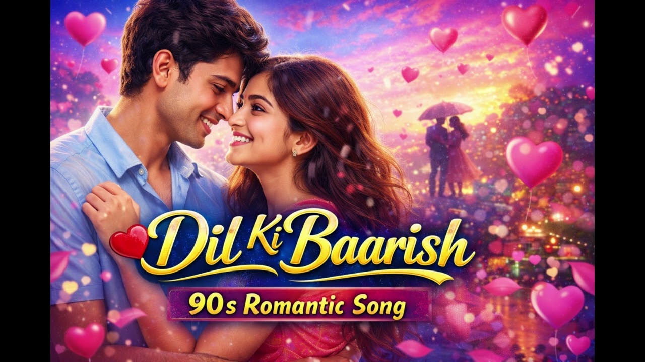 Dil Ki Baarish 💖 | 90s Romantic Love Song | Kumar Sanu & Alka Yagnik Style