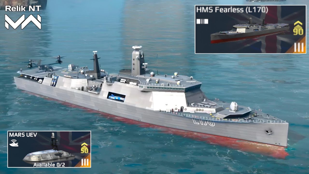 HMS Fearless (L170) September Battlepass Ship Review - Modern Warships 