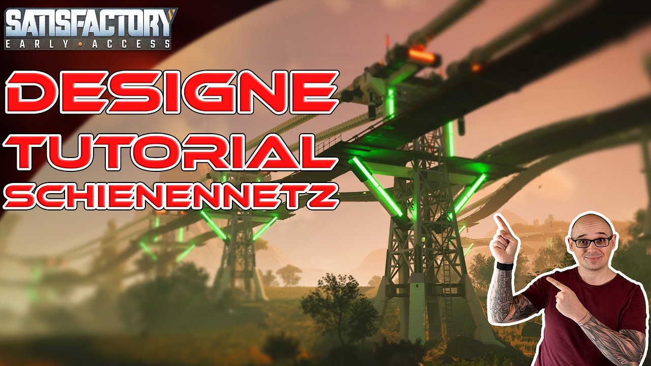 🚂 Satisfactory Schienennetz Design Tutorial! Tipps, Tricks & kostenlose Blueprints! 💡🛠️