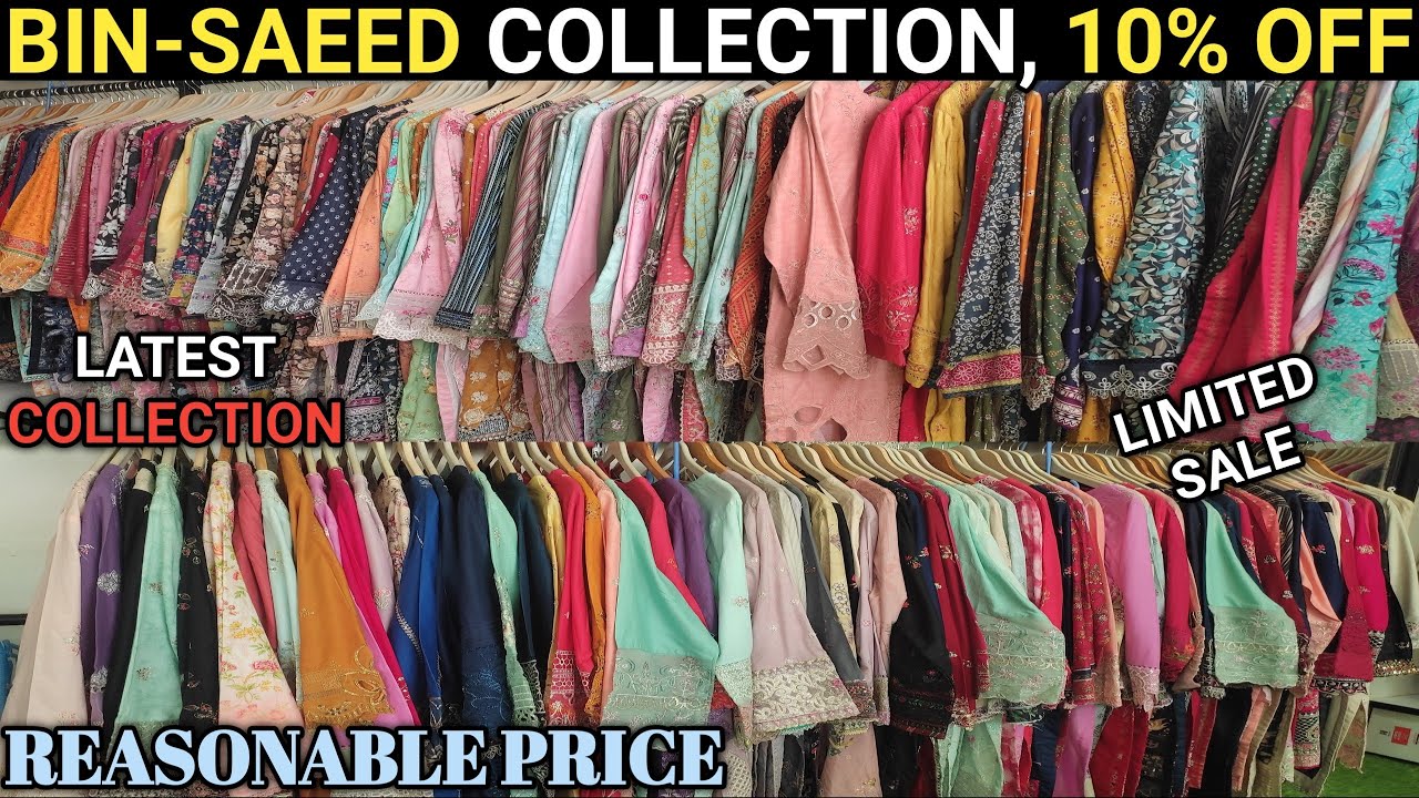 Buy original binsaeed | Bin Saeed Mega Sale | Bin Saeed New Designs | With huge Discount, wholesale.