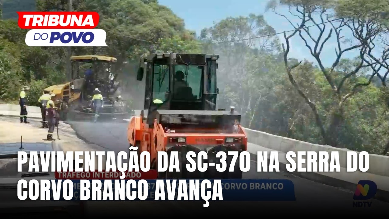Rodovia SC-370 entra em nova fase de obras e tráfego é suspenso