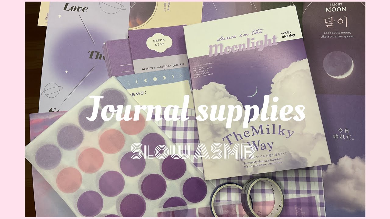 ASMR Journal Supplies Unboxing ✨ Relaxing Stationery Haul | Stickers, Washi Tape |  #asmrjournaling 