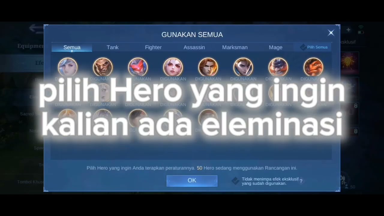 Tutorial ganti eleminasi dan meningkatkan emblem 
