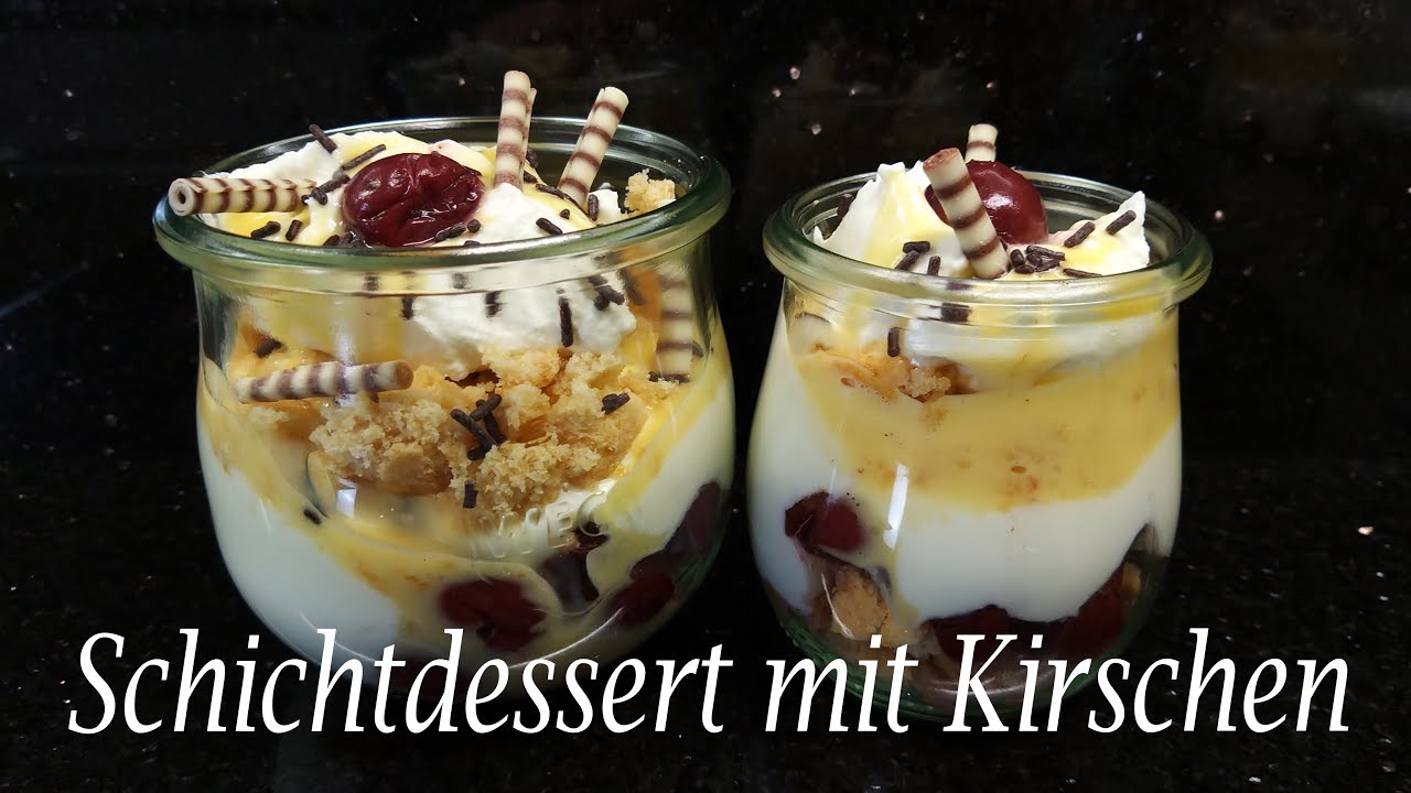 Thermomix® TM31 - TM5 - TM6  Schichtdessert mit Kirschen