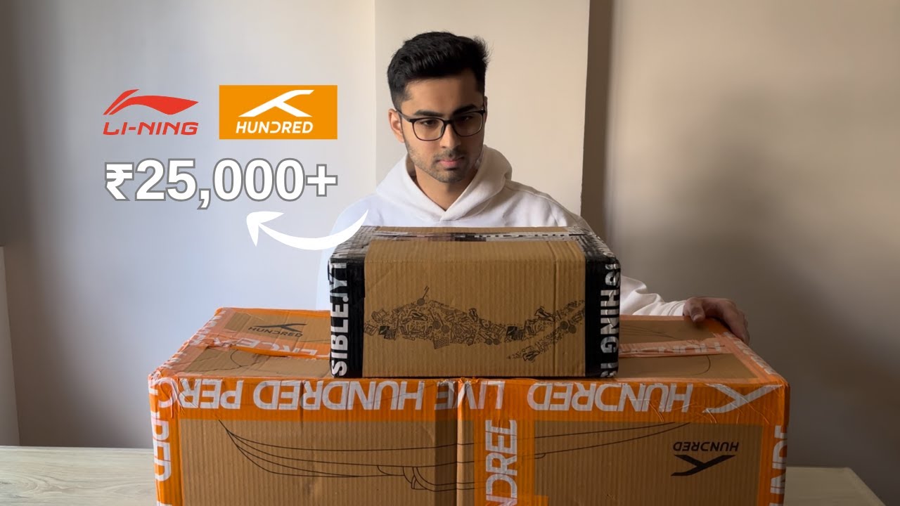Unboxing Badminton Products Worth ₹25,000+ | 10k Special