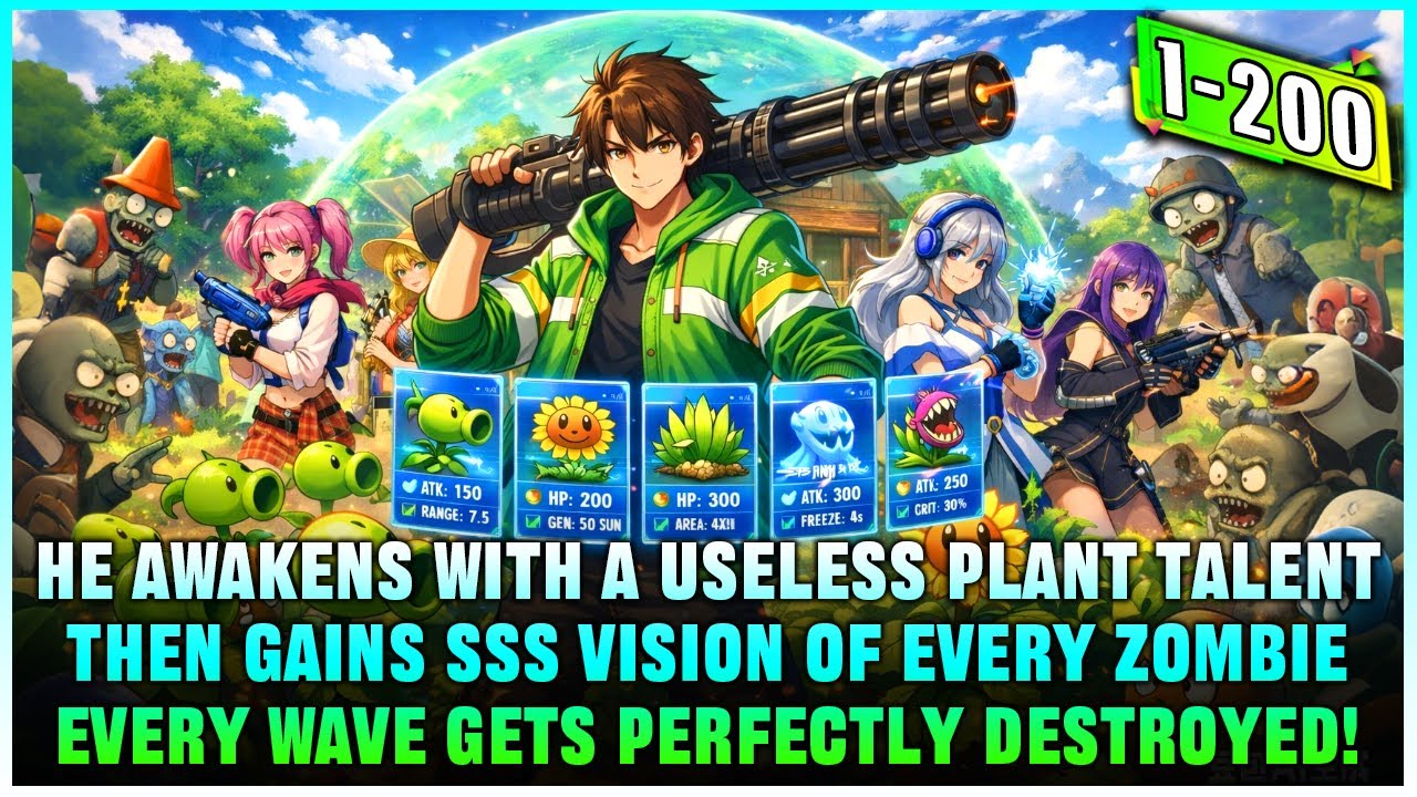 In a zombie world, he awakens the Plant Encyclopedia and builds a plant army to fight zombies back!