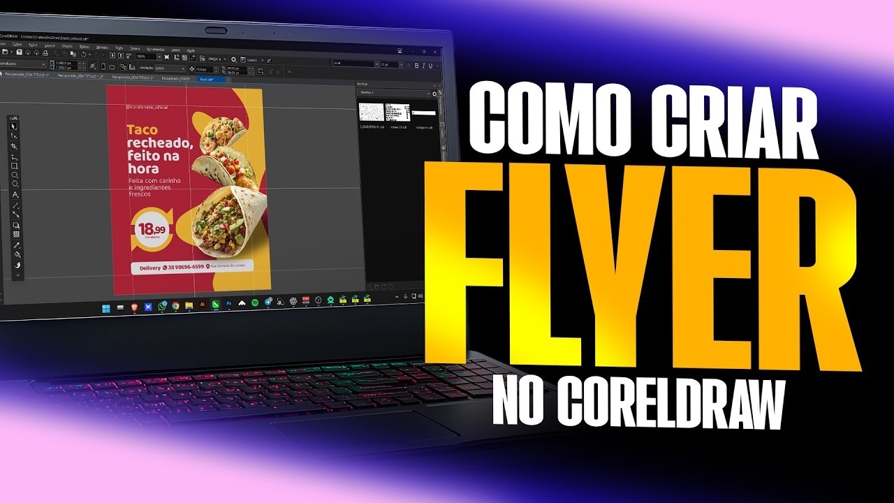 O Método Simples Que Uso Pra Criar Flyers Bonitos no CorelDRAW