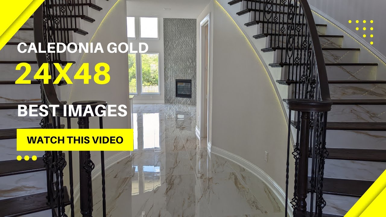 Caledonia Gold Polished Porcelain Tile