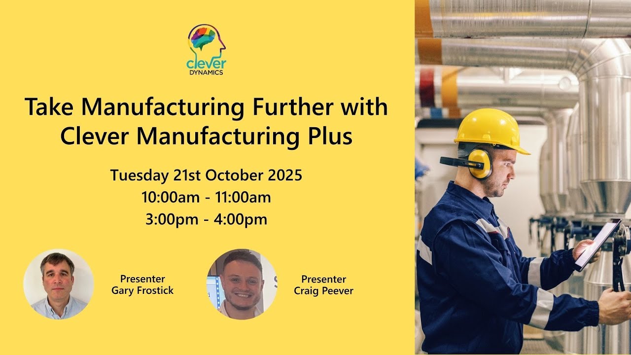 Take Manufacturing Further with Clever Manufacturing Plus