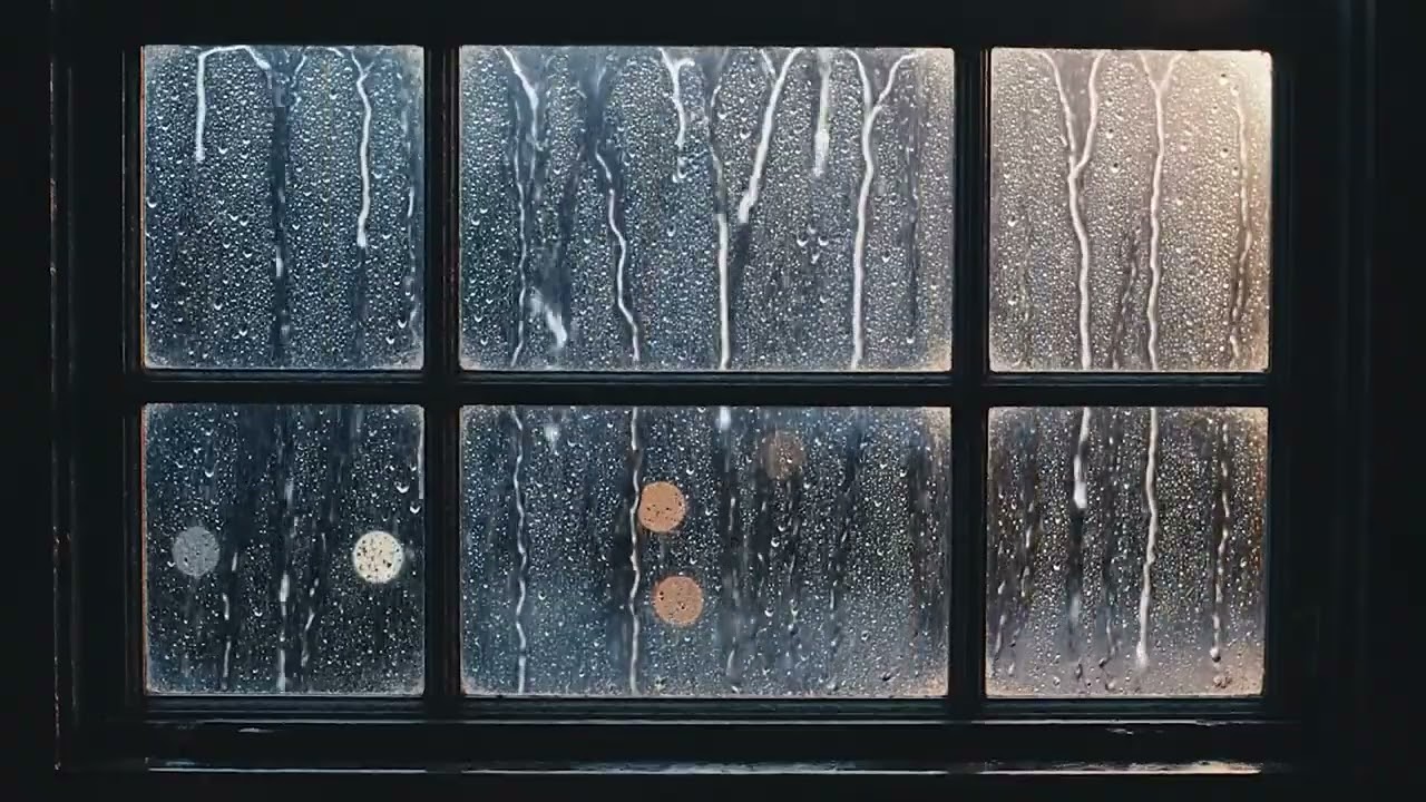 Night Rain Outside the Window 🌧️ Peaceful Sounds for Sleep, Stress Relief & Mental Calm