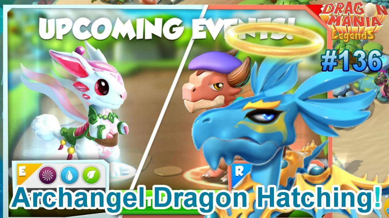 Legendary Archangel Dragon Hatching + New Moon Rabbit Dragon Event!- Dragon Mania Legends #136
