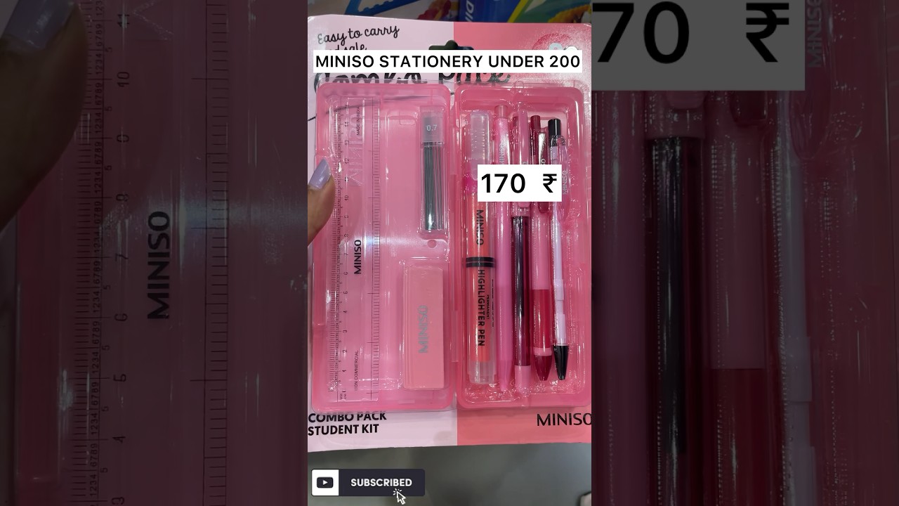 MINISO Cheap Stationery || Cheap MINISO Stuff Under  200 || Cute Miniso Stuff Under 150 