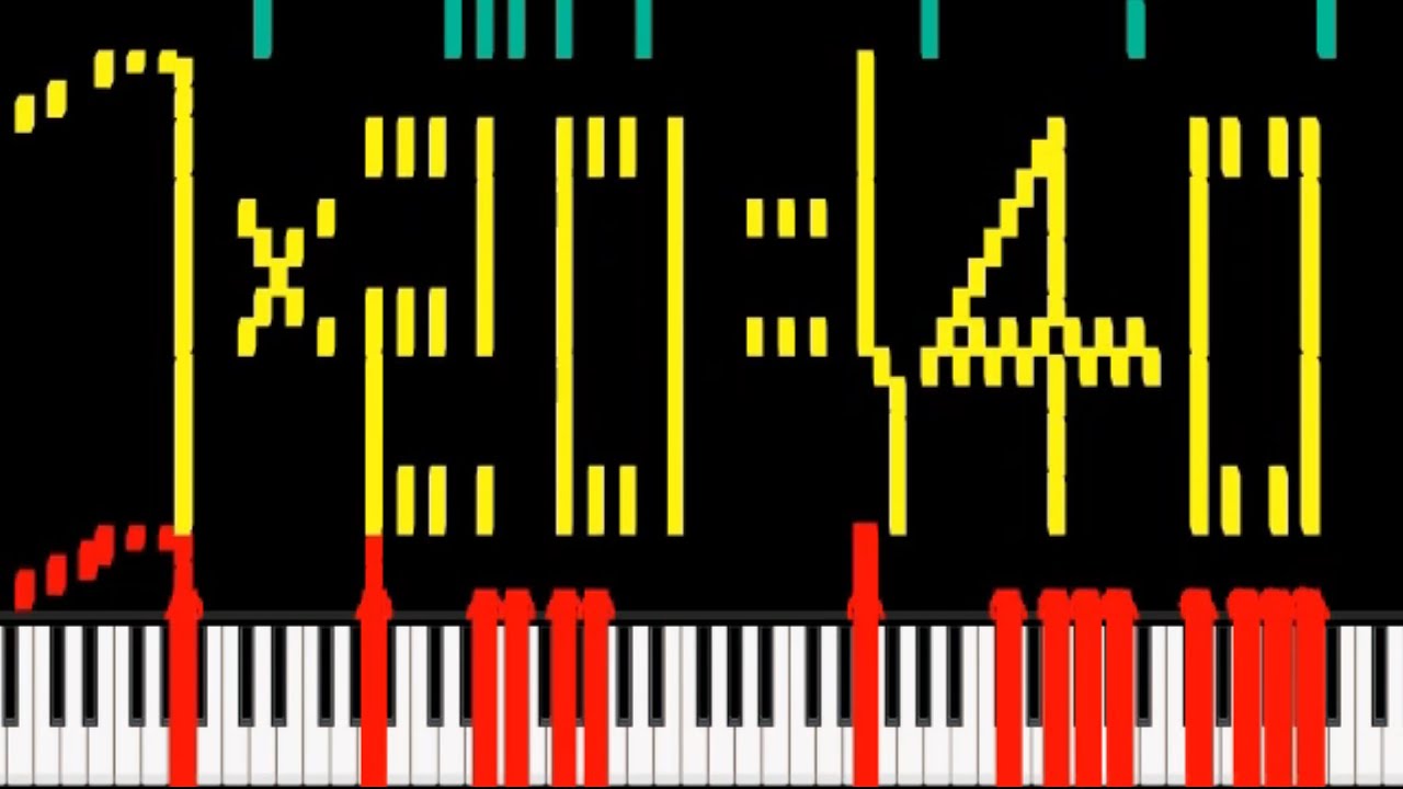 7 Times Table from 0 to 38 on Piano (Fast & Positive)