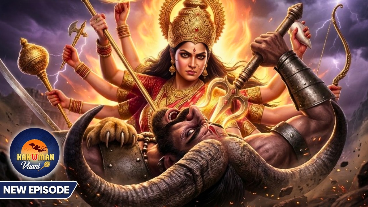 महिषासुर और माँ दुर्गा का महायुद्ध | Hanuman Vaani | कर्माधिकारी शनिदेव कथा