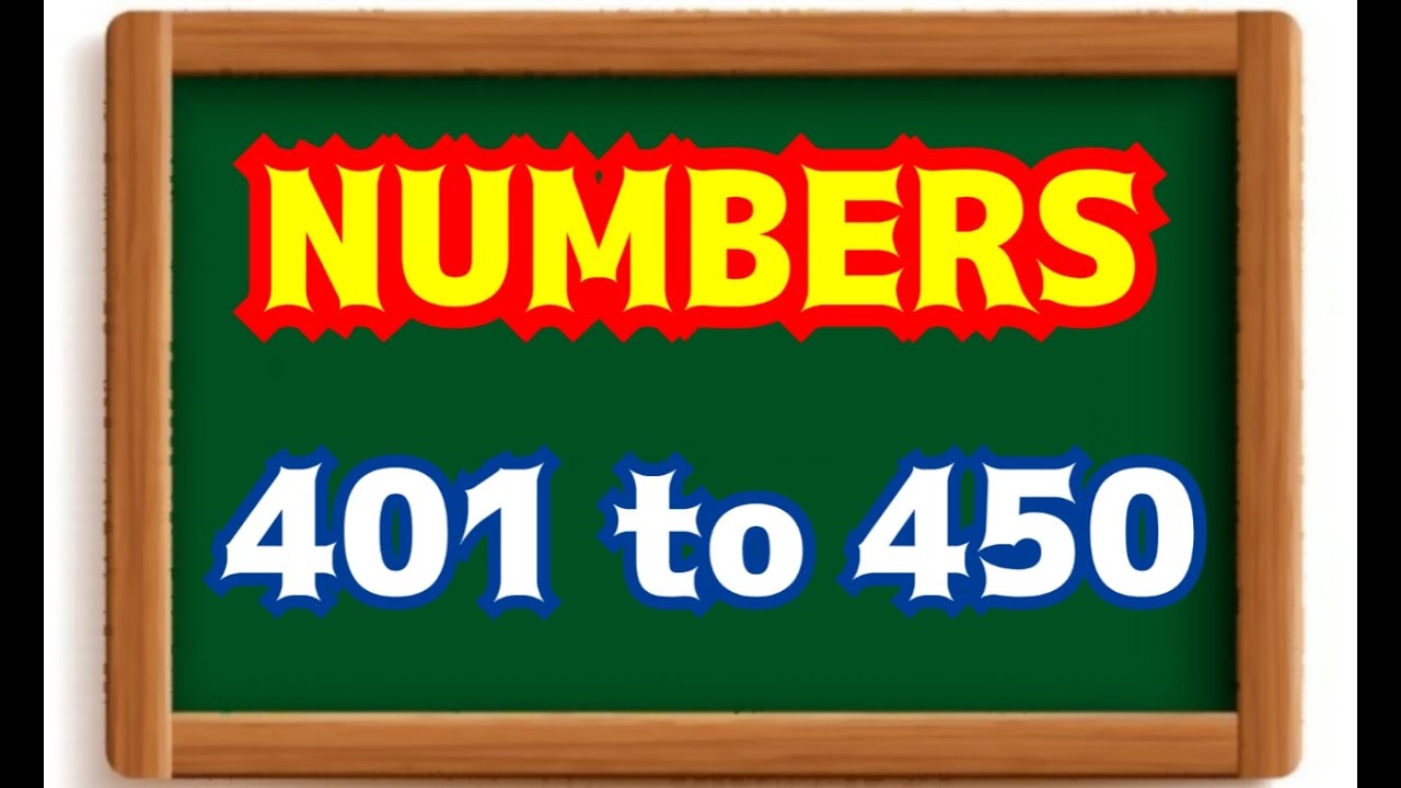 Learn Numbers 401 to 450_Kids Learn Numbers from 401 to 450_Baby Learning India