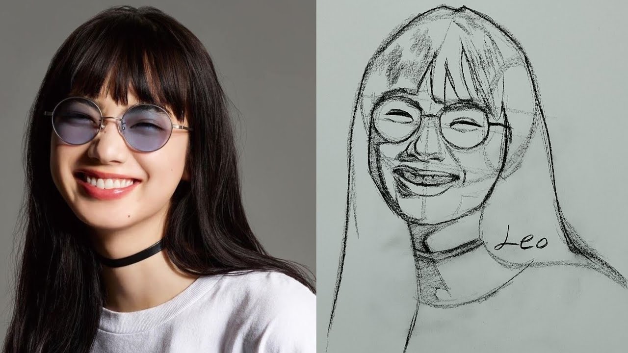 Drawing head with loomis method 