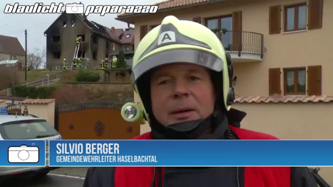 Wohnhausbrand in Reichenbach / Haselbachtal