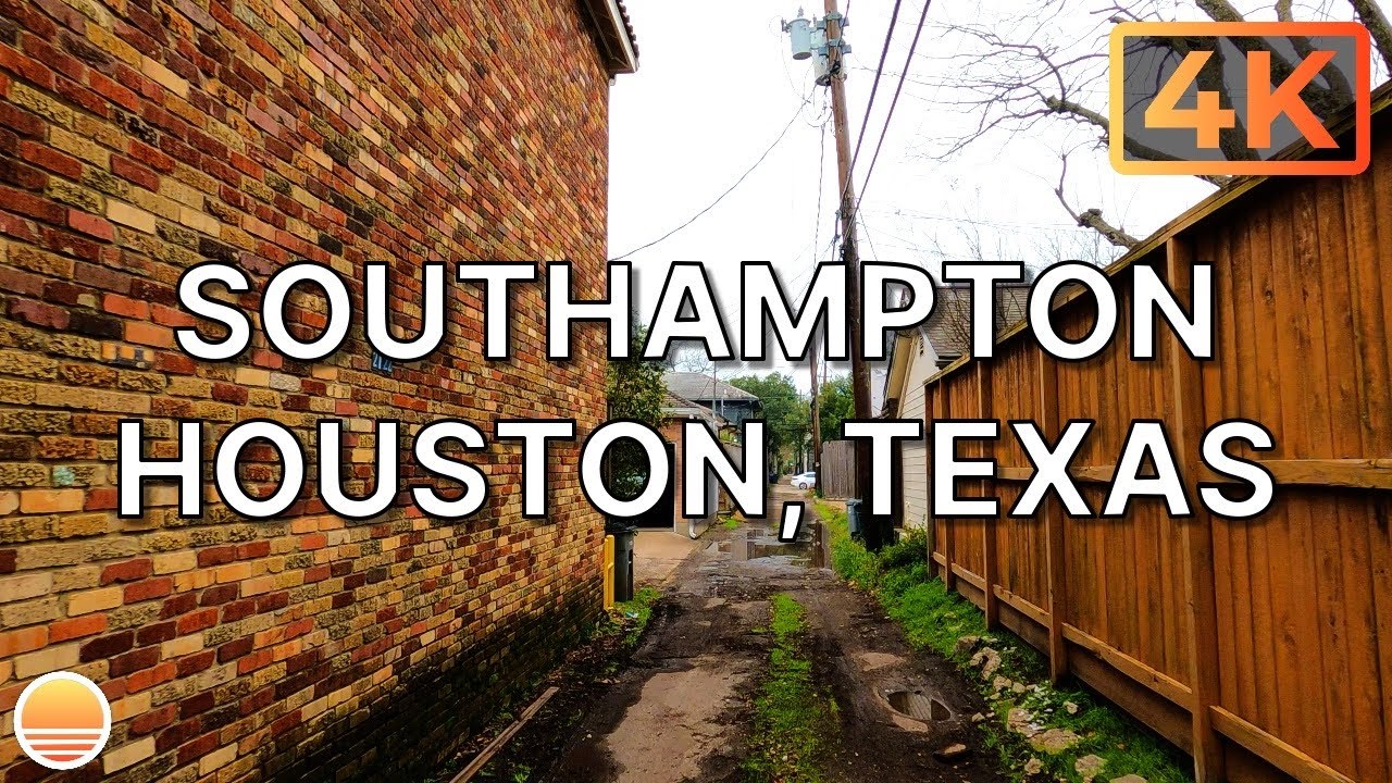The Southampton Neighborhood in Houston, Texas. An UltraHD 4K Real Time Driving Tour.