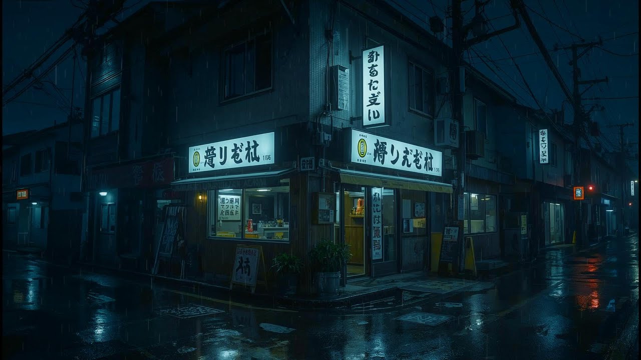 Tokyo Midnight Rain 🌧️ — Healing Slow Lofi with Rain Ambience