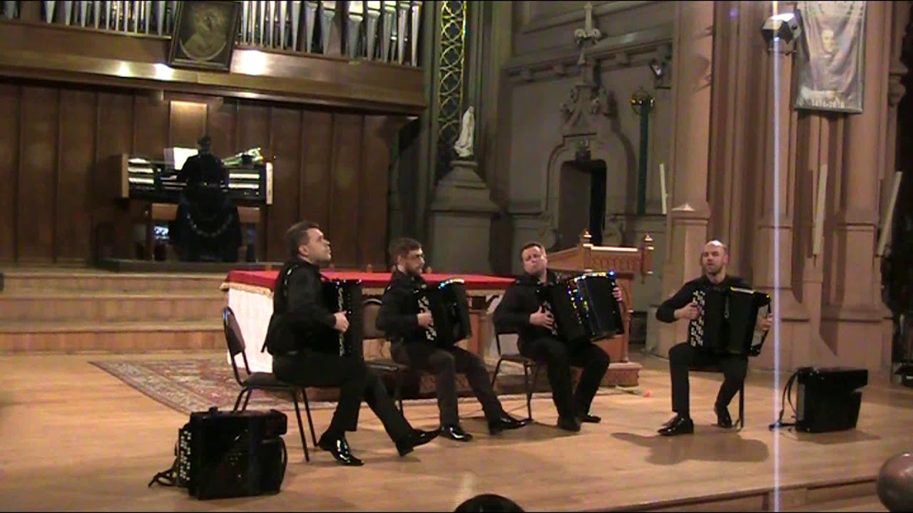 КВАРТЕТ БАЯНИСТОВ, Tomaso Albinoni-Remo Giazotto Adagio G minor,AKKO Quartet & HannaBubnova(organ)