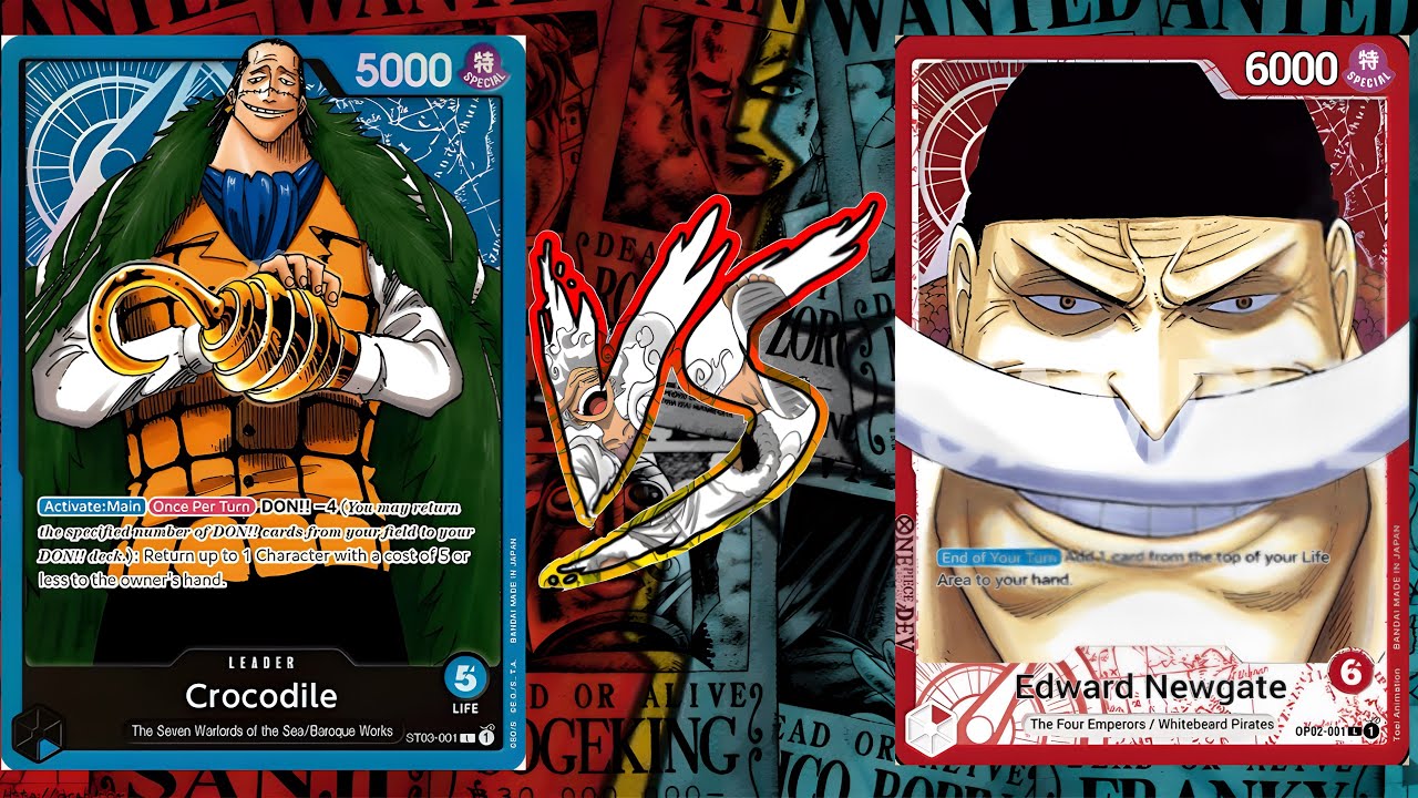 Crocodile Vs Whitebeard | One Piece Tcg | OP04 Tournament Gameplay