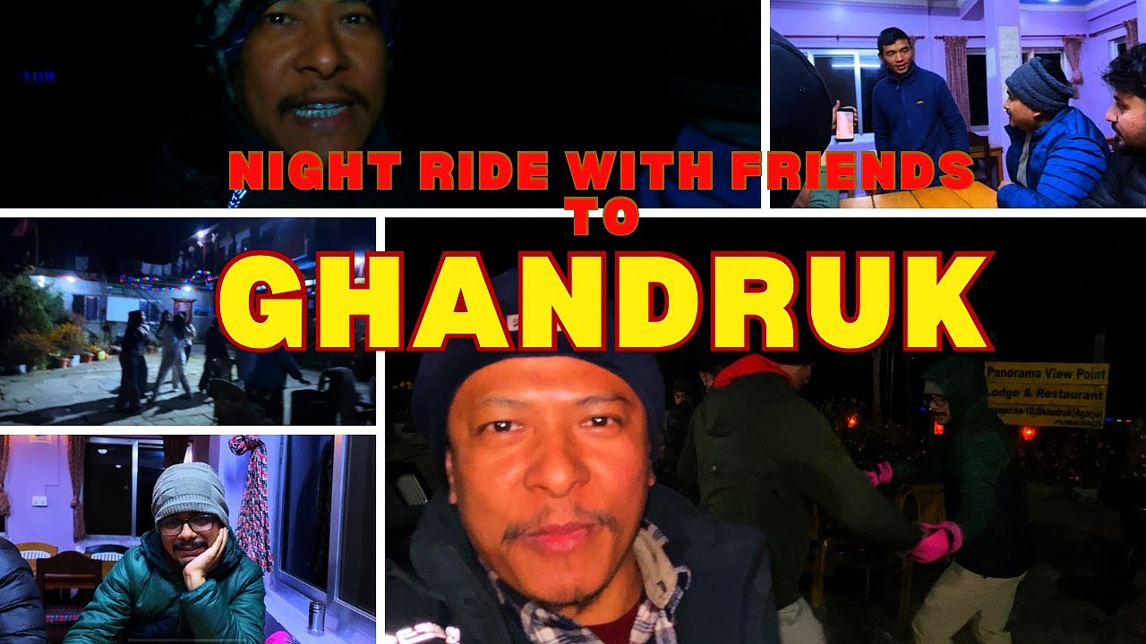 Bike Ride to GHANDRUK at Night after BUNGY||KUSHMA to GHANDRUK Night Bike Ride||