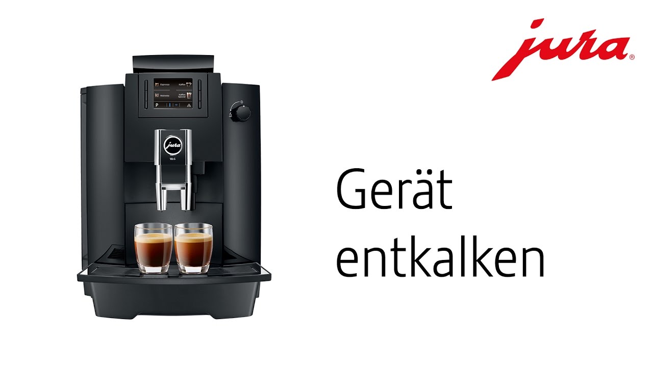 JURA WE6 - Gerät entkalken