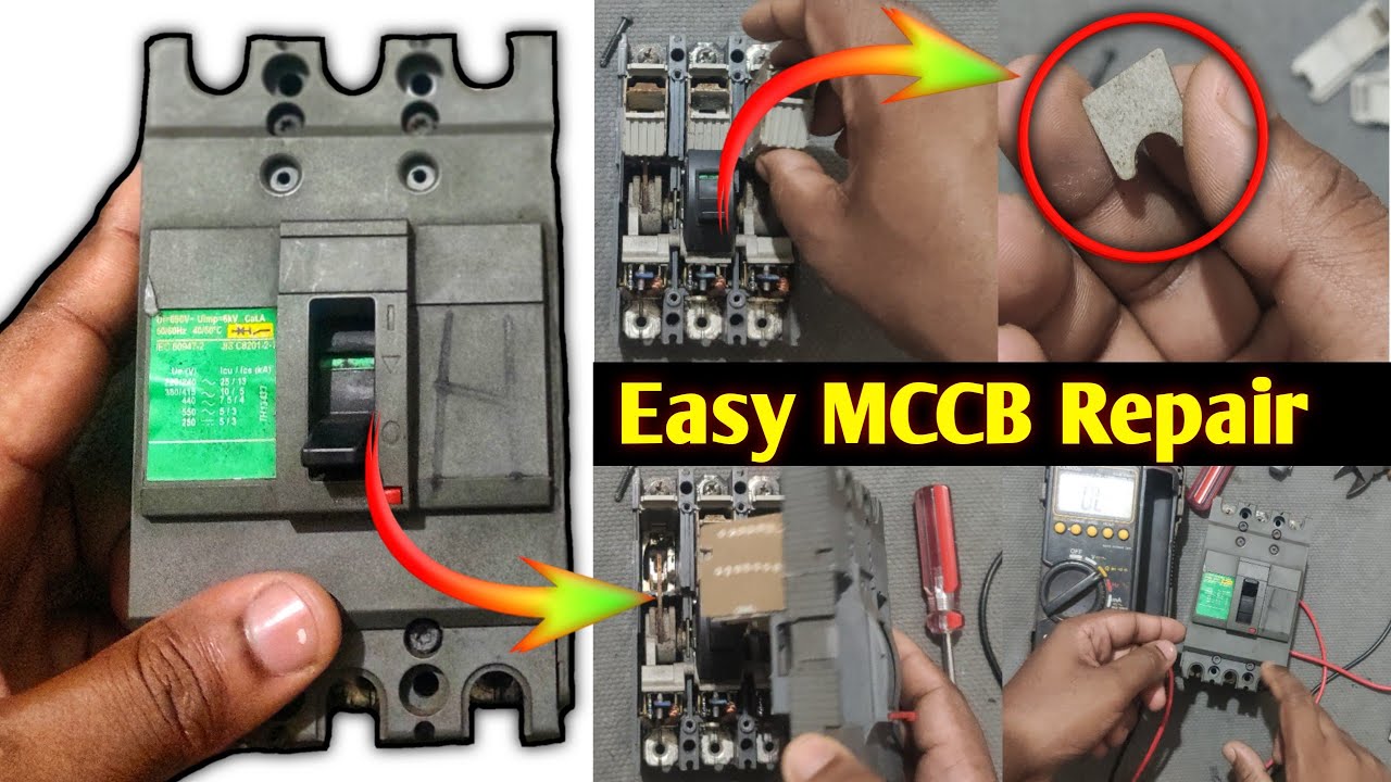 How to repair Schneider MCCB Breaker Easily | MCCB Repair | How to repair any Electric Breaker
