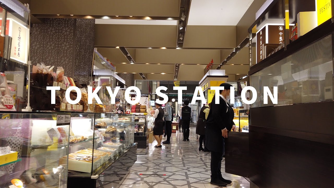 【4K】東京駅の中&大丸を散歩（2021年3月）／Tokyo Station inside walk in Japan.