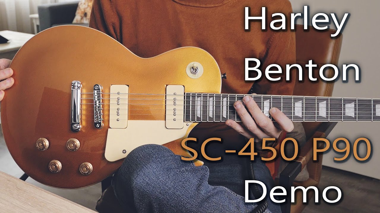 Harley Benton SC-450 P90 GT Classic Series Demo (no talking)