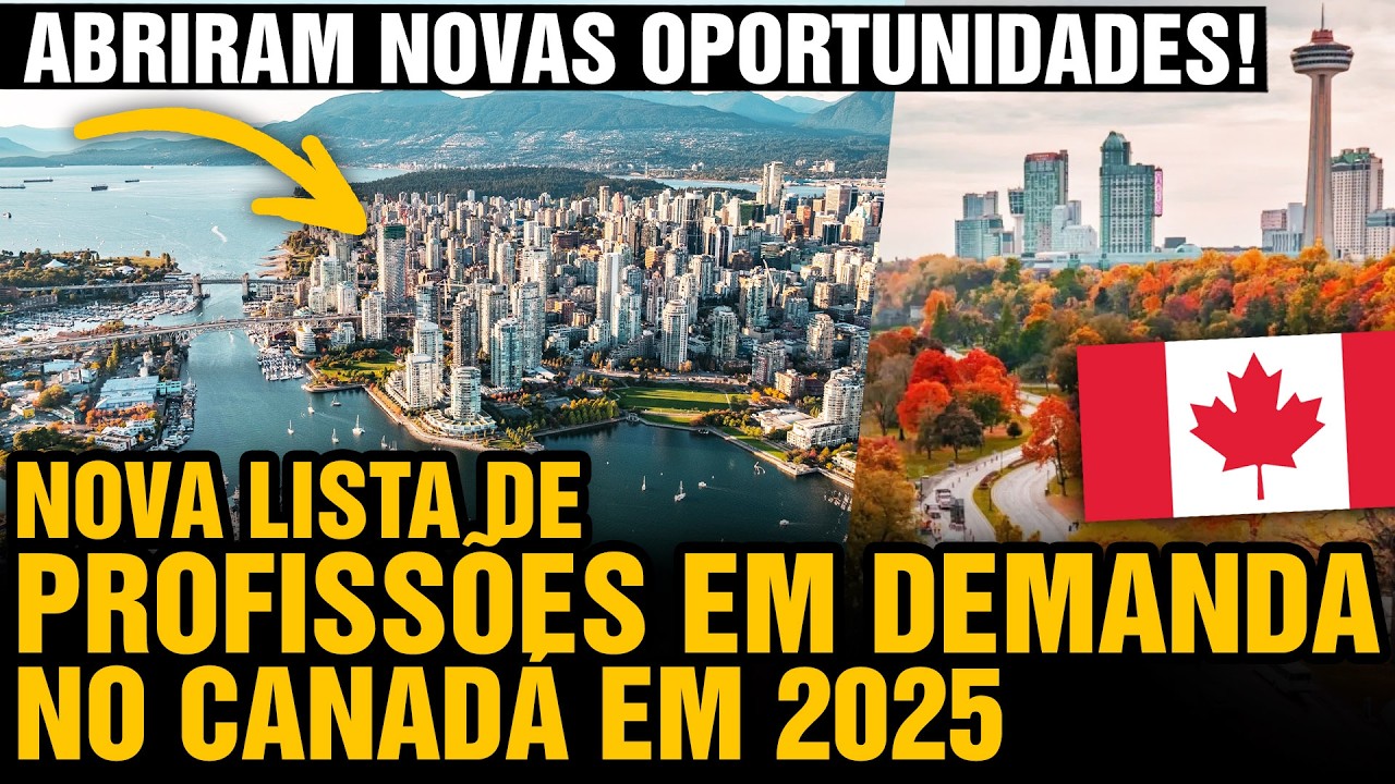 Profissões em demanda no Canadá em 2025! Novas Regras para morar no Canadá | Express Entry 🇨🇦