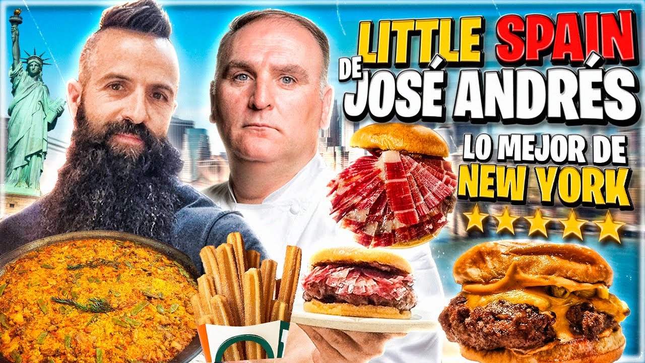 ASÍ ES LA COMIDA ESPAÑOLA DEL CHEF JOSE ANDRES EN NUEVA YORK *MERCADO LITTLE SPAIN*