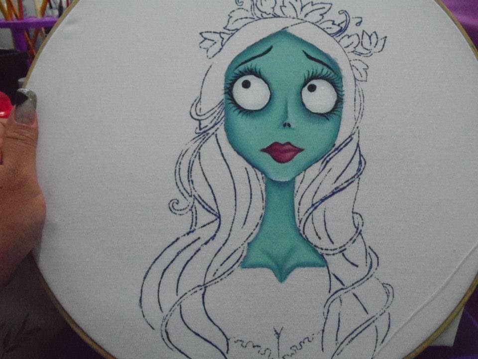 Pintura en tela - El Cadáver de la Novia Parte-1