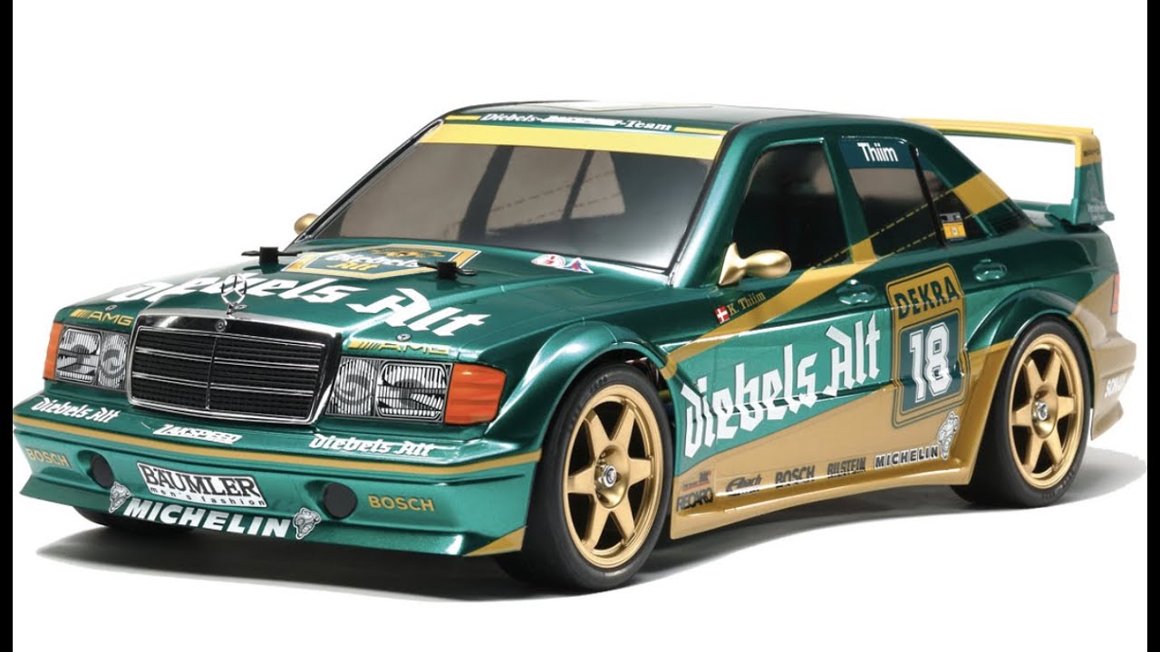 Unboxing Tamiya TT-01E Mercedes-Benz 190 E kit 58638