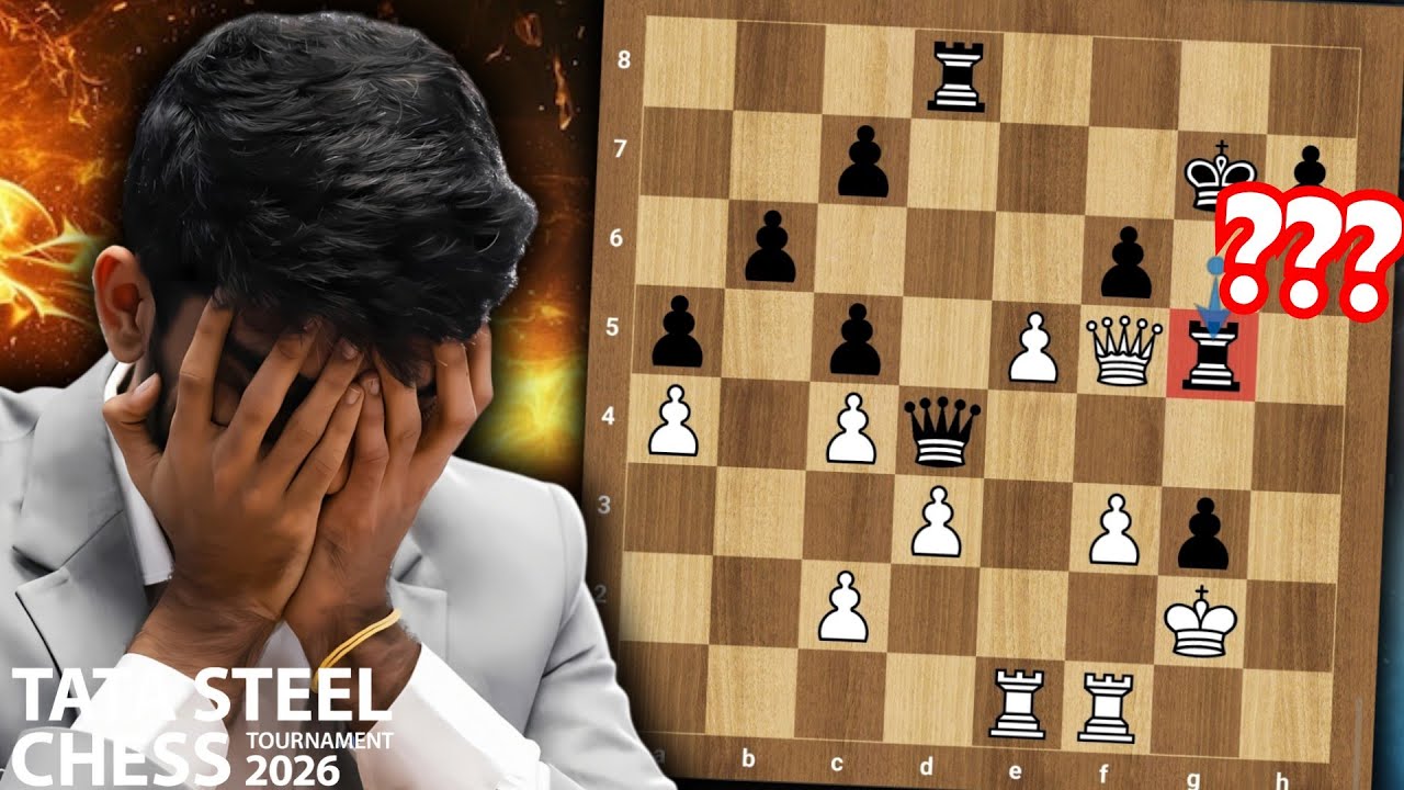 ¿¿¿EL PEOR ERROR DE UN CAMPEÓN MUNDIAL🤯??? | Abdusattórov vs. Gukesh | (Tata Steel - ronda 6).