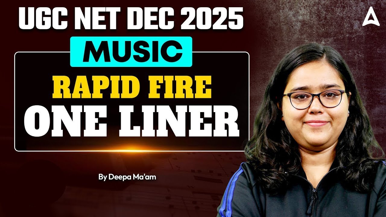 UGC NET Music | UGC NET Music Paper 2 Rapid Fire One Liner | UGC NET Music By Deepa Ma'am