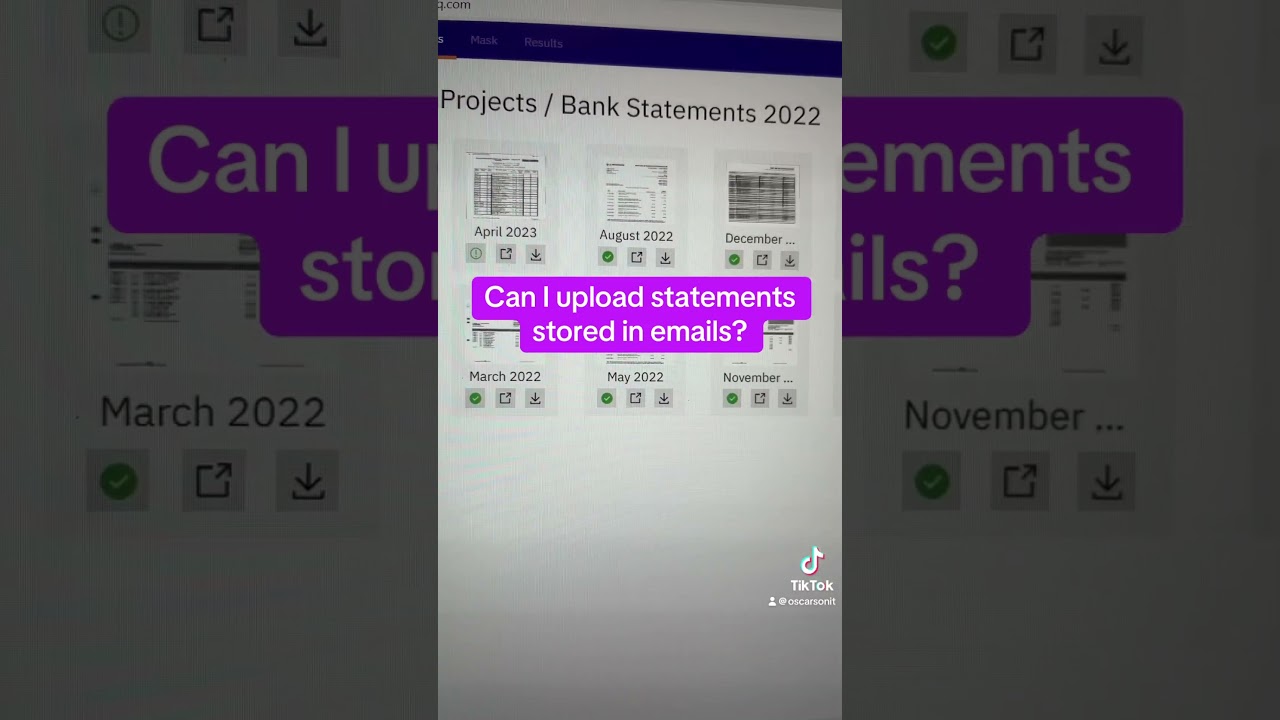 Drag and drop your bank statements stored in emails straight into Oscar! #bankstatement #pdftoexcel