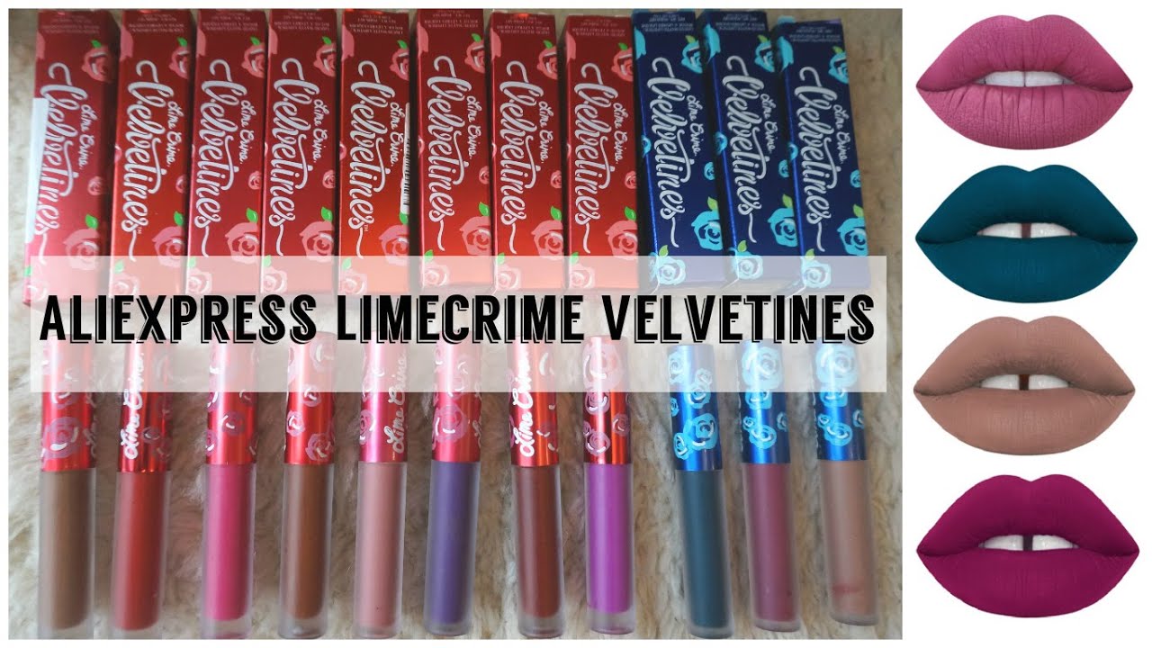 £1 Lime Crime Velvetines!? Aliexpress Lime Crime Review and Swatches