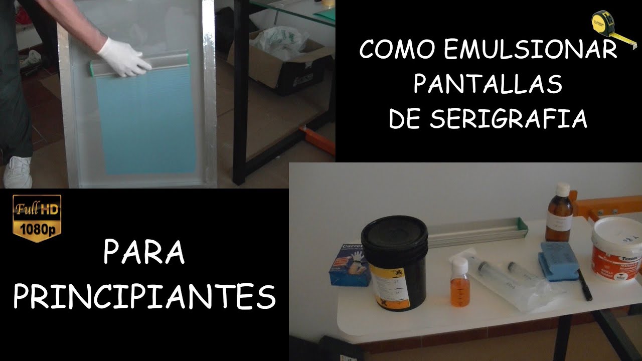 COMO EMULSIONAR UN MARCO DE SERIGRAFIA ( PRINCIPIANTES)