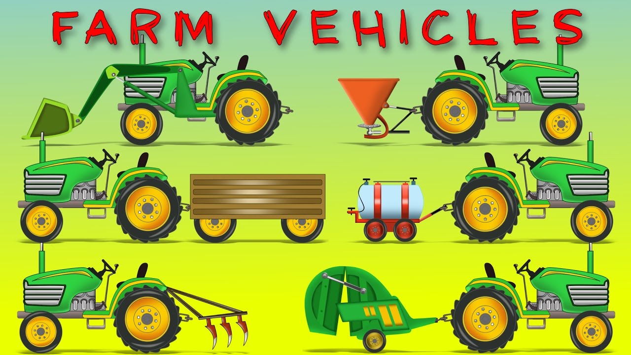Farm Vehicles | Kids Video | Cars Video