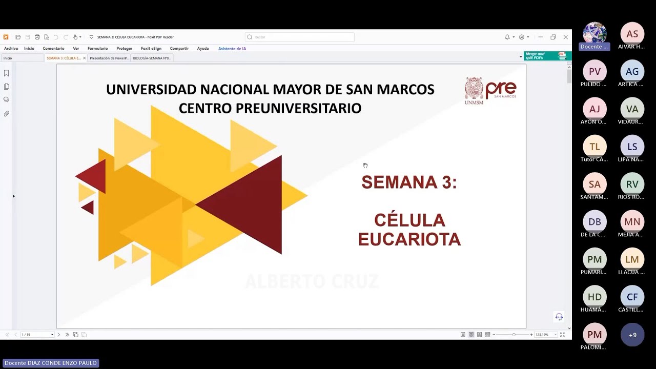 Biología - Semana 03 - Pre San Marcos Ciclo 2025-I (Nuevo Ciclo)