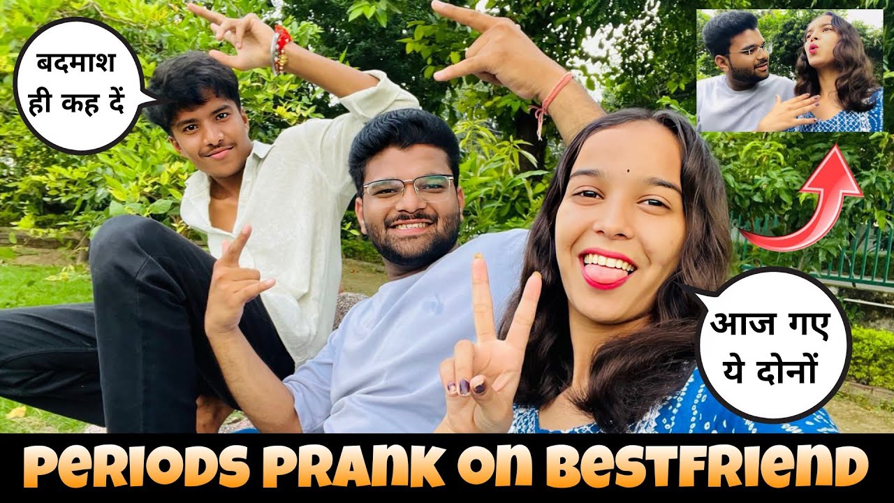Periods prank 🩸on best friend 😱😂 || aaj gye ye dono || Prank with 2 tharki friends.