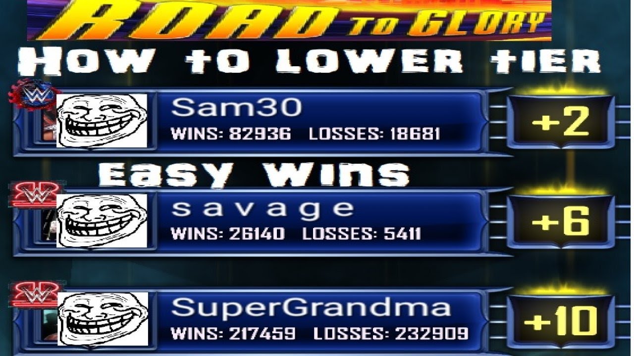 WWE SUPERCARD ROAD TO GLORY TIPS AND TRICKS