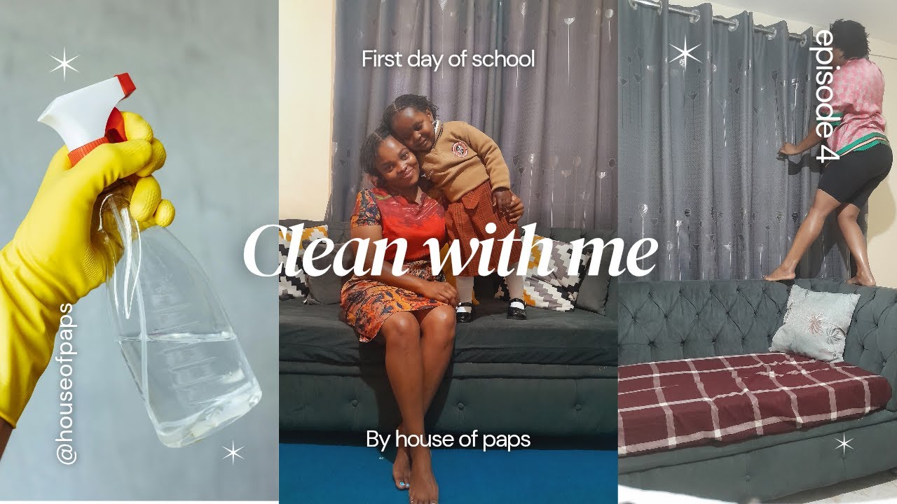 CLEAN WITH ME | Do not despise humble beginnings | Babys first day of school.