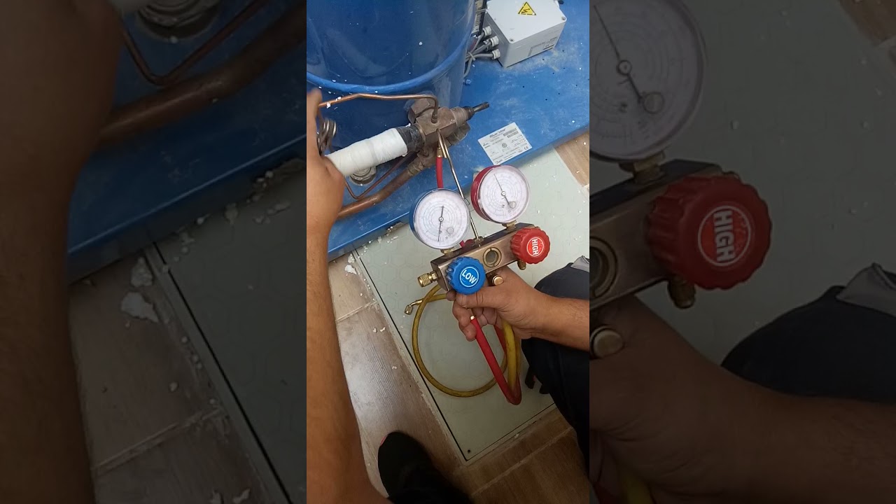 طريقة  إسترجاع سائل التبريد في قارورة السائل لأعمال الصيانة على مستوى المبخر récupuration de freon