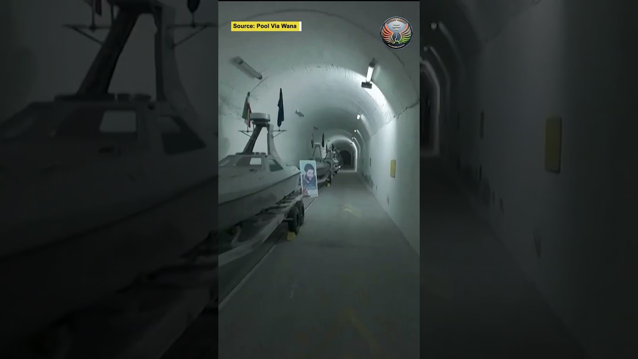#Iran unveils new underground naval base amid tension with US and #Israel | #shorts