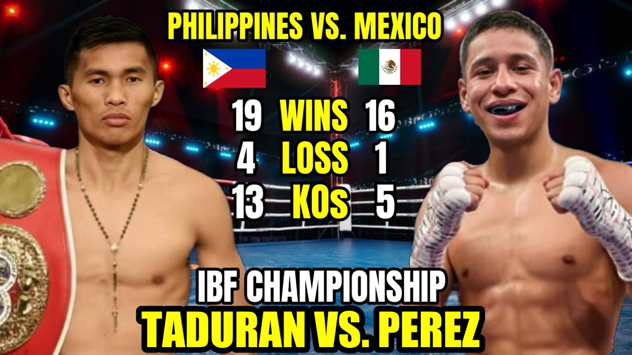 TADURAN vs PEREZ IBF CHAMPIONSHIP | HINIMAT4Y SA SUNTOK NI TADURAN!