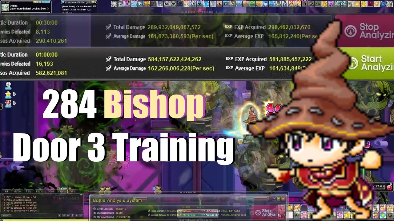 [Maplestory GMS Reboot] 284 Bishop Odium Door 3 Training
