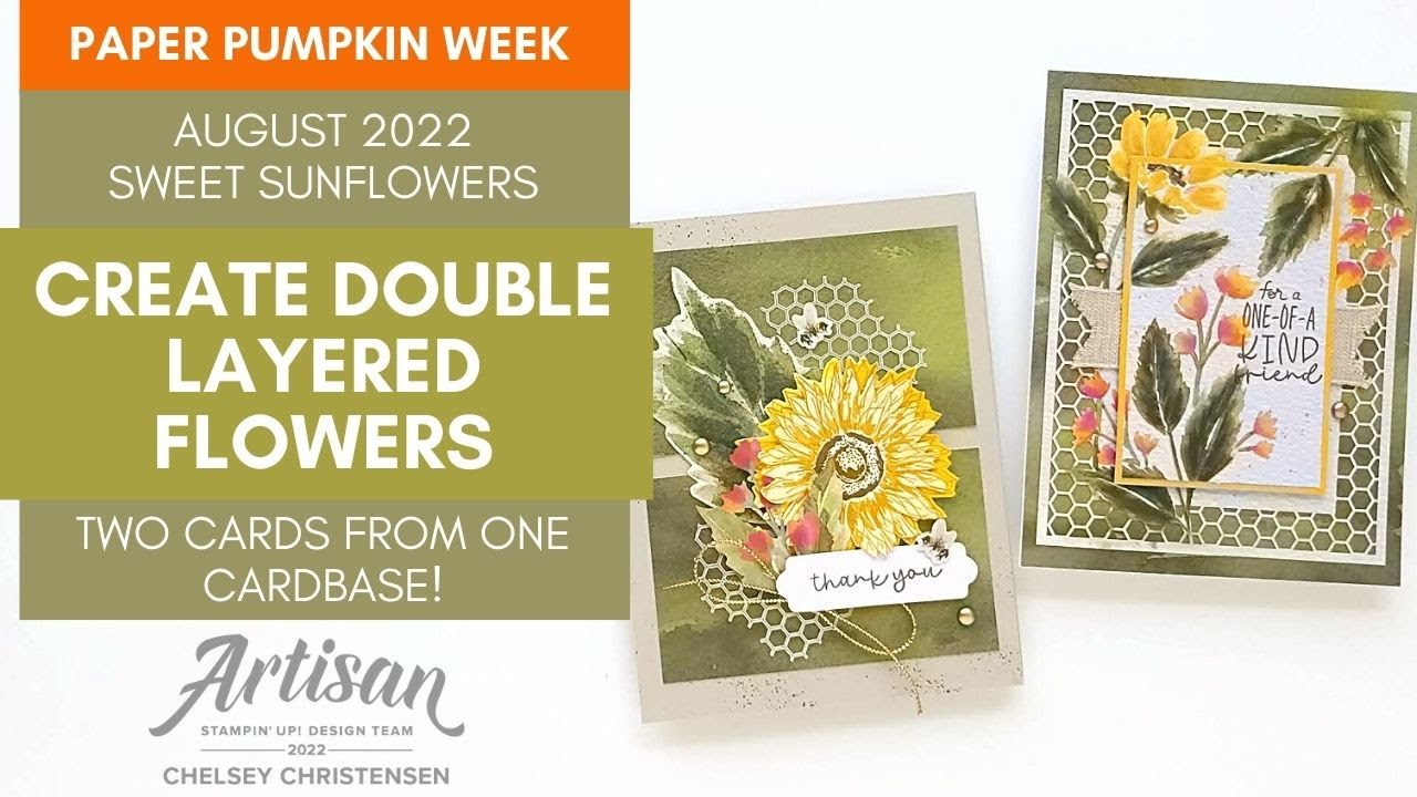 Create Double Layered Flowers with the August 2022 Paper Pumpkin Kit -Stampin' Up!- Alternative Idea