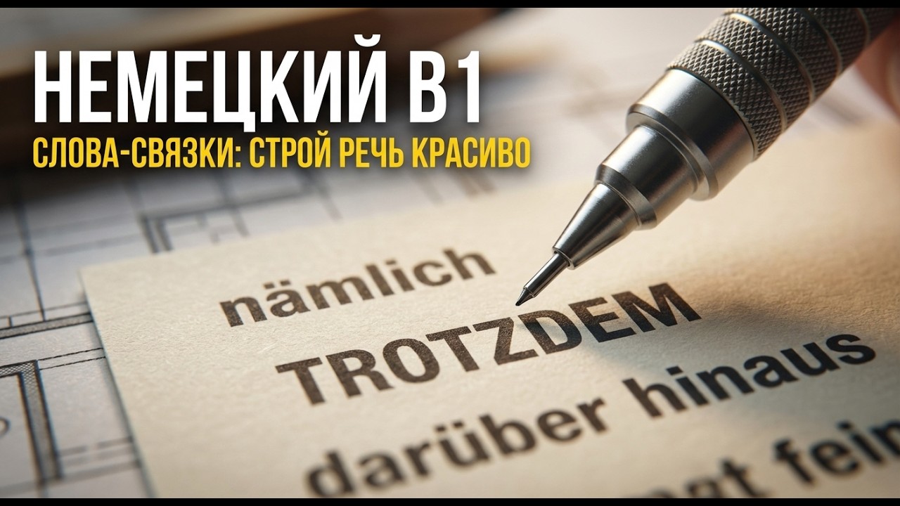 Немецкий B1: Слова-связки и вводные конструкции 🗣️     🚀 Звучи как НОСИТЕЛЬ!